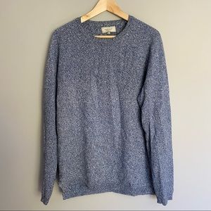FRANK AND OAK Blue mix cotton sweater